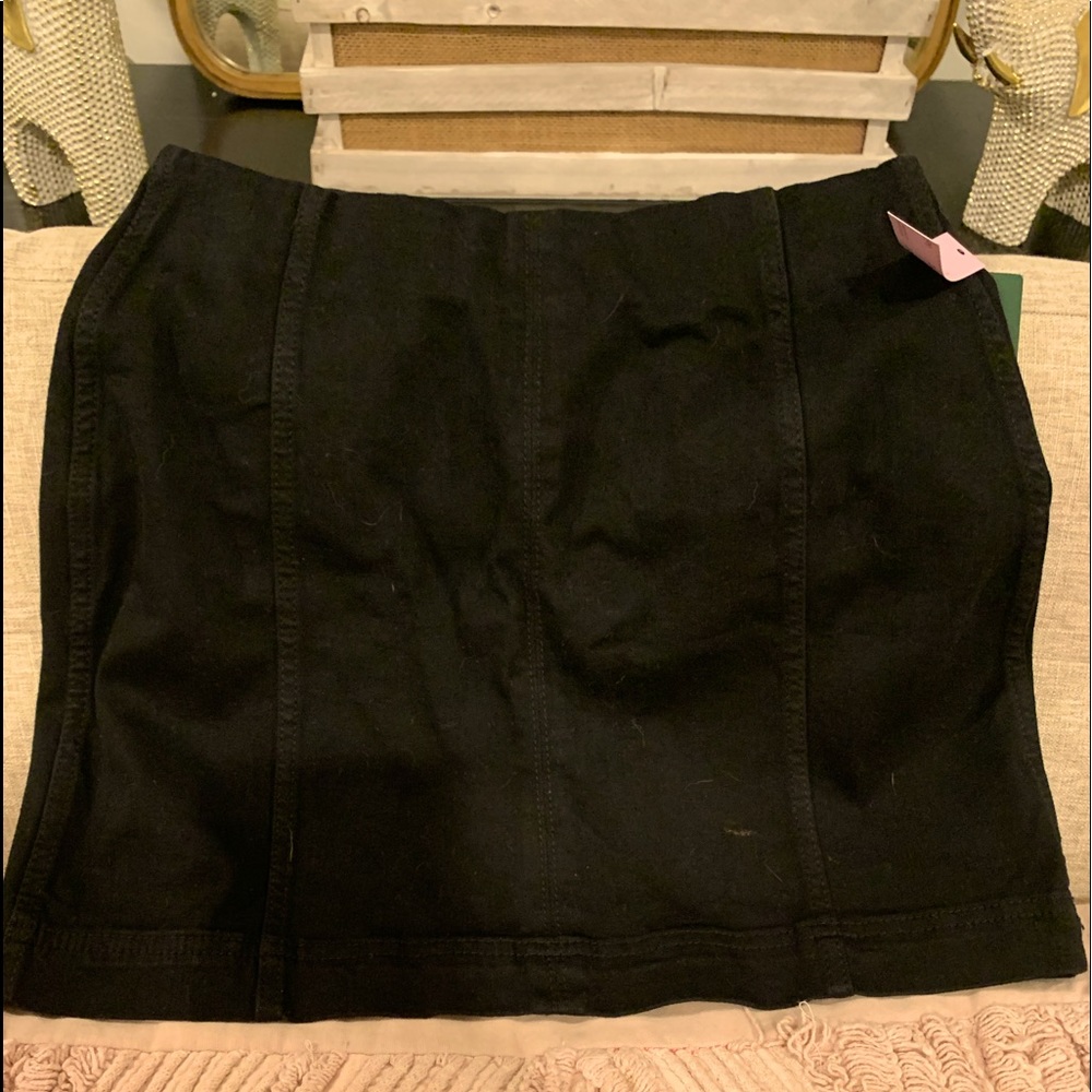 Denim mini skirt